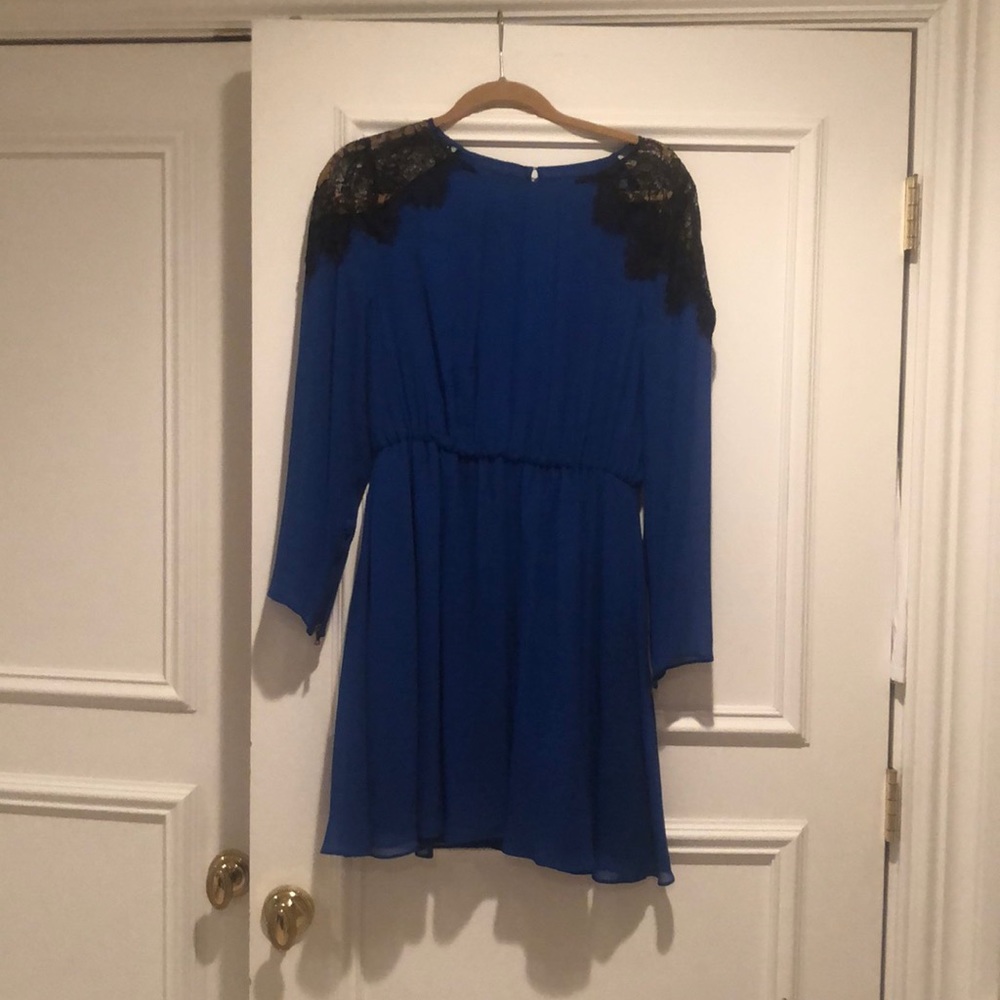 Blue Alice + Olivia lace dress